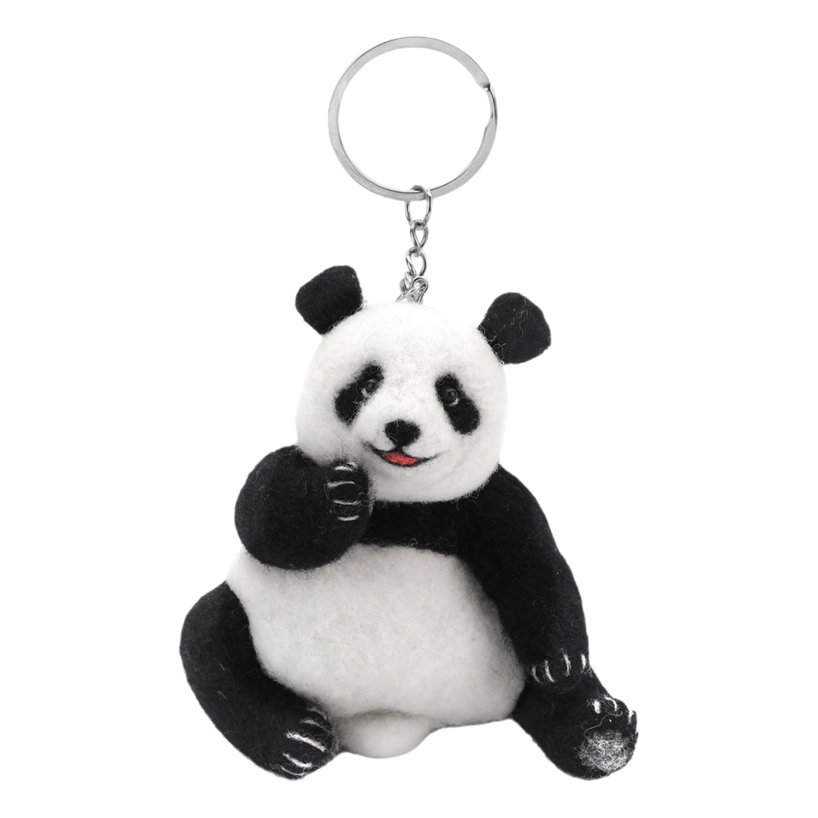 NEWFT Panda Needle Felting Set Panda Animal Wool Felted Set with Instruction Felting Needle Wool Roving Wood Handle Animal Pattern