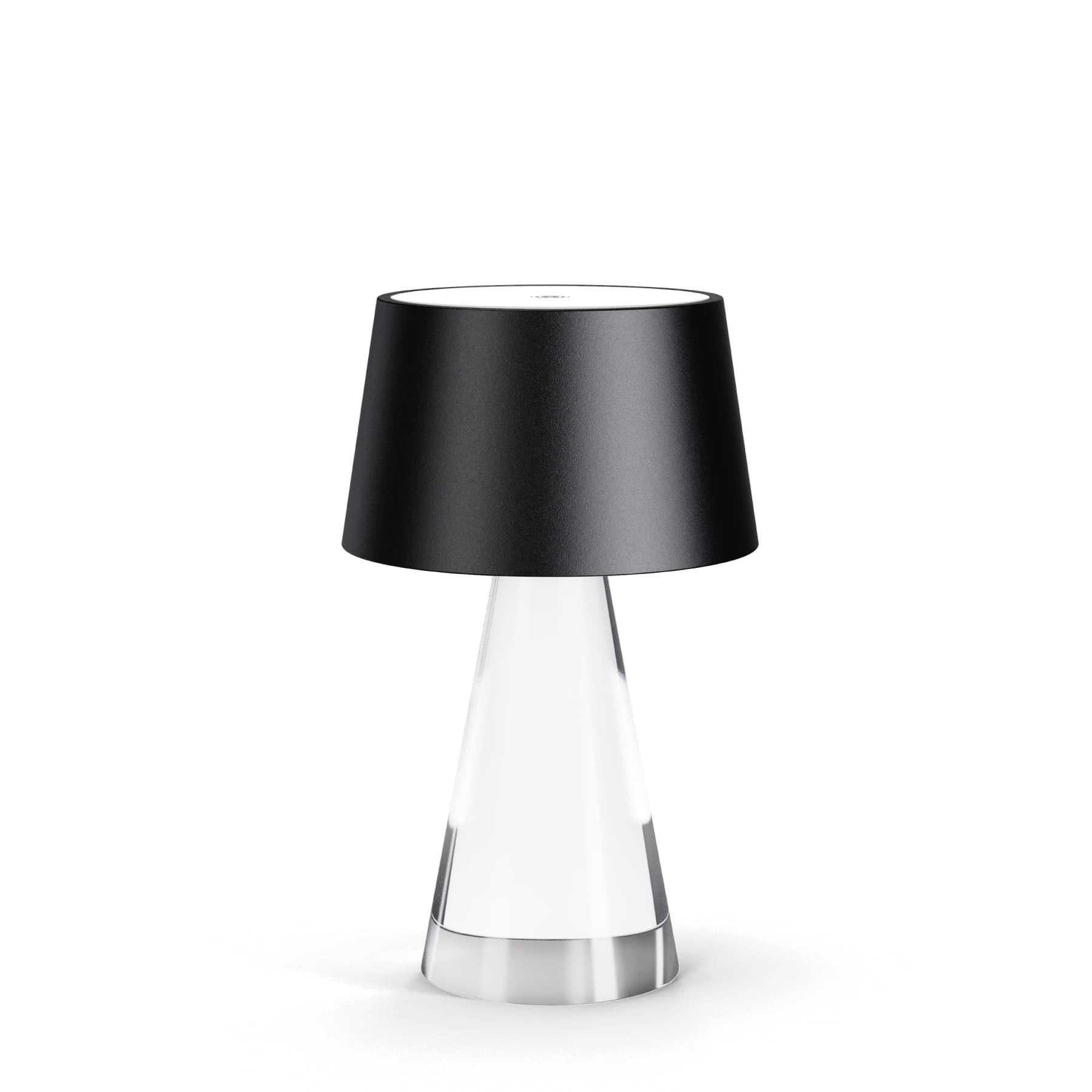 Stilosa Mood - Lampe de Table Sans Fil - Lampe Bureau Led Rechargeable - Lampe à poser tactile - Connecteur USB-C - Lampes Rechargeables Design Intérieures et Extérieur - Noir
