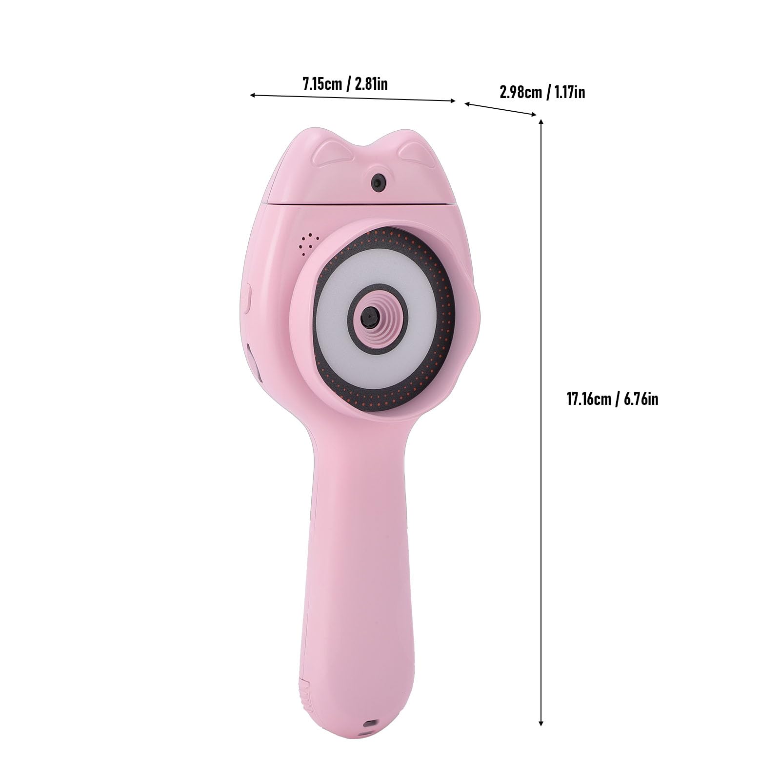 Cryfokt Hand-Digitalmikroskop, 500-fache Optische Vergrößerung, 2,0-Zoll-Display, Digitalmikroskop für, Tragbares Mikroskop mit 2-MP-Kamera, 180 Grad Drehbares Objektiv für Jungen und Mädchen (PINK)