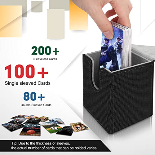 Mlikero 4 Pack Card Deck Box Large Size Fit For 100+Single Sleeved Cards With 4 Dividers thumb #2