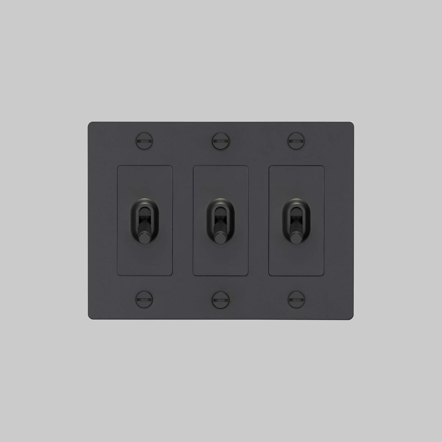 Buster and Punch 3G Light Switch Cross Knurl Without Logo in Brass