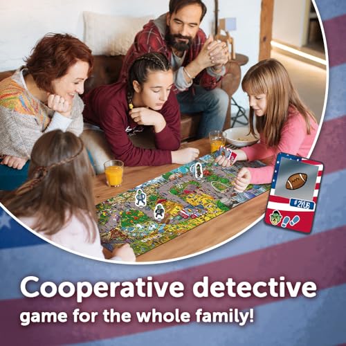 Juego de Mesa Cooperativo Spy Guy USA de Trefl, Juego Familiar con Tablero Gigante de Monumentos y Símbolos Estadounidenses, para Adultos y Niños desde 5 Años miniatura 3