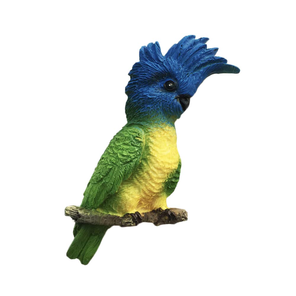 Aruba 3D Macaw Parrot Refrigerator Magnet - Resin Travel Souvenir Collection