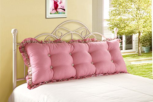 DXG&FX Big cushion on all cotton bed super big couple, double pillow. sofa bed backrest-C 200x55cm(79x22inch)