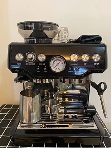Máquina de café Comercial, cafetera Espresso moler Frijoles semiautomático 15bar Molinillo Vapor Leche Fother máquina de… - Imagen 4