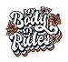 Produktbild My Body My Rules Patch zum Aufbügeln | Body Positivity Patches, Feminism Bügelbild, Feminismus Flicken, Blumen Aufnäher Finally Home