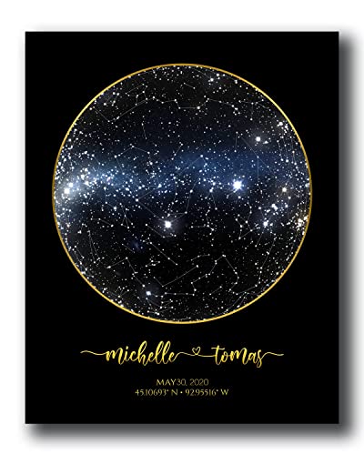 Custom Star Map Constellation Night Sky Poster