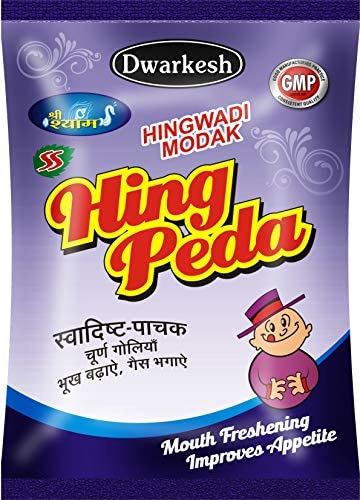 Dwarkesh Shree Shyam SS Hingwadi Modak Hing Peda 1 Kg. (100g*10pc)