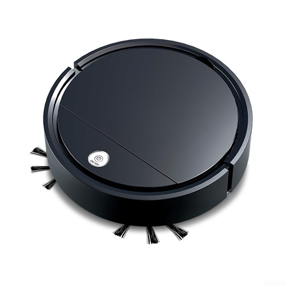 Robot aspirapolvere e mocio, 2 in 1 Smart Self-Charging Cleaner, Auto Sweep Wet Mop , sensori anti-goccia per peli di animali domestici pavimenti duri casa (IS30A nero 4 in 1)