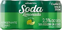 Pack de Refrigerante Soda Limonada Antarctica Lata 350ML, 12 unidades