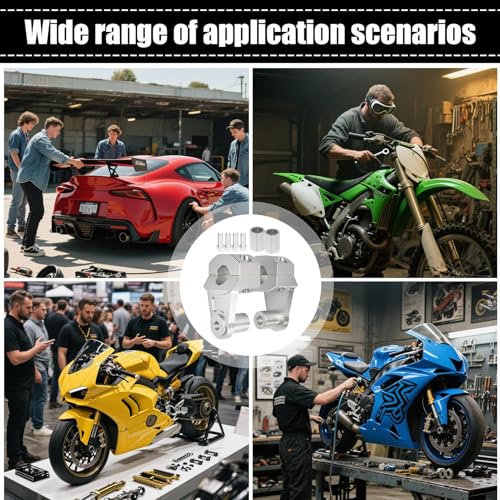 Elevadores de mango ajustables de metal para abrazadera de motocicleta 4