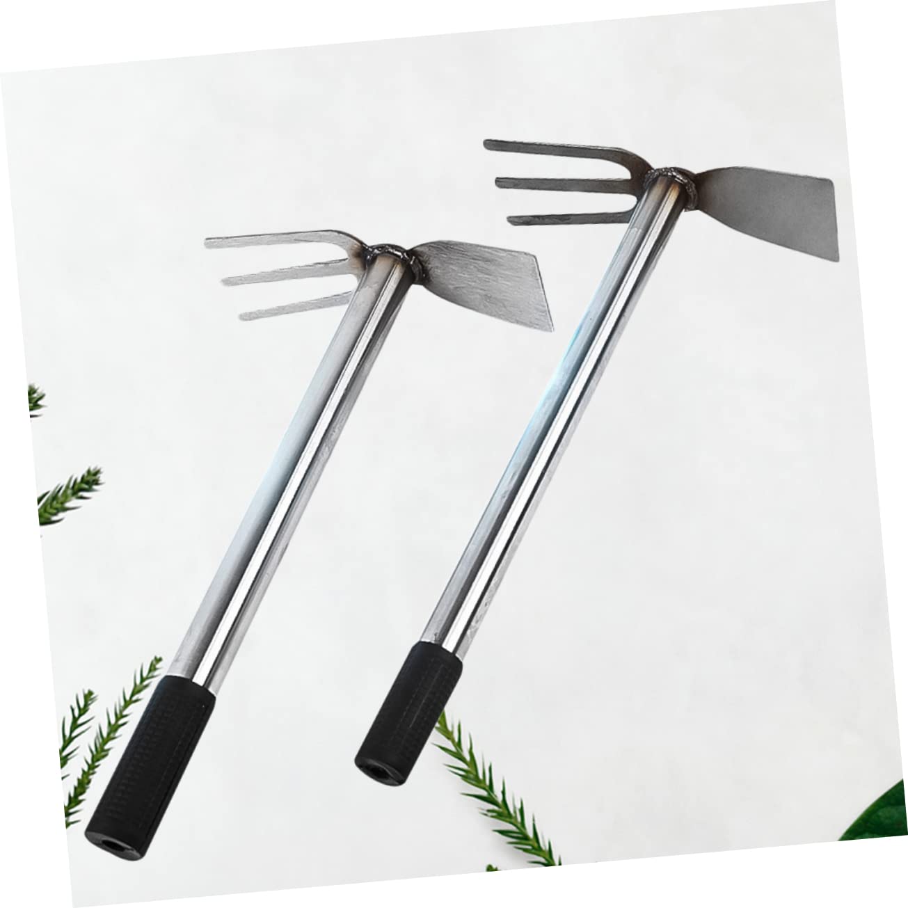 YARNOW 2 Piezas Azada de Jardinería de Doble Uso Herramienta Manual para Cultivo Azada de Jardín para Búsqueda de Objetos