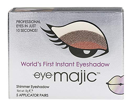 EYE MAJIC INSTANT EYESHADOW – INSTANT BEAUTY PROFFESIONAL MAKEUP IN 10 SECOND (5 Pair Pack, Shimmer 004RV - Gold Dust)