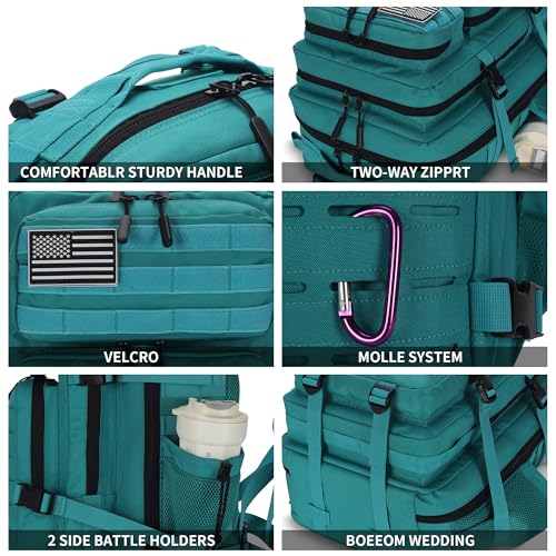 Image of Military Tactical Backpack 45L /25L 3 Day Assault Pack Molle Daypack Hiking Backpack for Men and Women