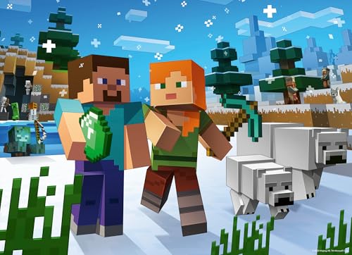 Ravensburger - Minecraft Jigsaw Puzzle, Bumper Pack 4 x 100, Gift Idea for Children 5+ Years, Educational and Stimulating Game, 4 Jigsaw Puzzles of 100 Pieces, 36 x 26 cm - Image 4