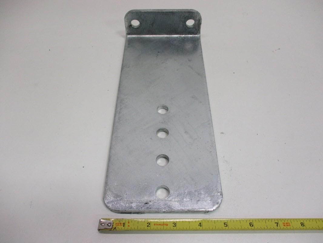 Vertical Pontoon Boat Trailer Bunk Bolster L Brackets, 5" by 12" Galvanized, 8 Pack, for Trailer Boat