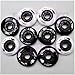 JCCHT 72mm/76mm/80mm 85A Inline Skate Wheels, Indoor Outdoor Roller Skate Wheels Replacement 8 Pack with Bearings,White,76mm