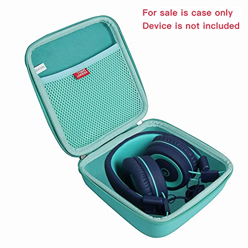 Hermitshell Travel Case For Noot Products K11/Elecder I37/Powmee M1/Powmee M2/Mpow Ch8/Irag J01/Noot Products K22/Nivava K8/Noot Products K33/Iclever/Sonitum Kids Headphones(Only Case) (Teal) #TOP1