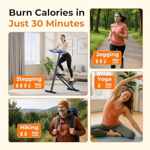 Image of OWLSKY Stair Stepper for Home,Vertical Climber Exercise Machine with Stable Triangular Frame, Smooth & Quiet Motion, Full Body Workout Equipment