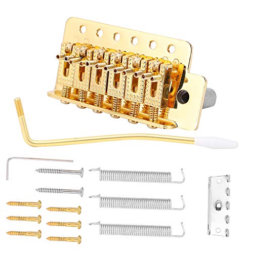 Pont Vibrato en alliage cuivre-zinc avec une finition dorée durable pour guitare ST