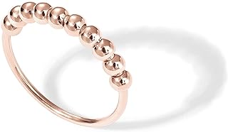 PAVOI Spinning Anxiety Ring (Beads, Rose Gold, 7)
