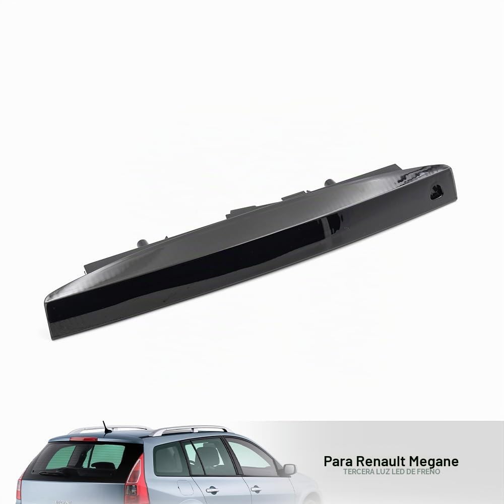 Tercera luz de freno LED roja con lente ahumada para Ren/ault Megane II MK2 Estate, lámpara de parada de montaje alto, OEM #: 8200175538