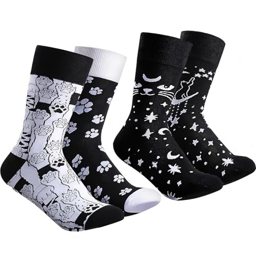 Funny Animal Socks for Women - Cute Dog and Cat Socks, Colorful Novelty Funny Socks for Animal Lover