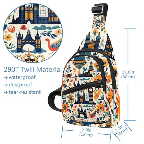 Mochila cruzada de arquitectura para running y senderismo 4