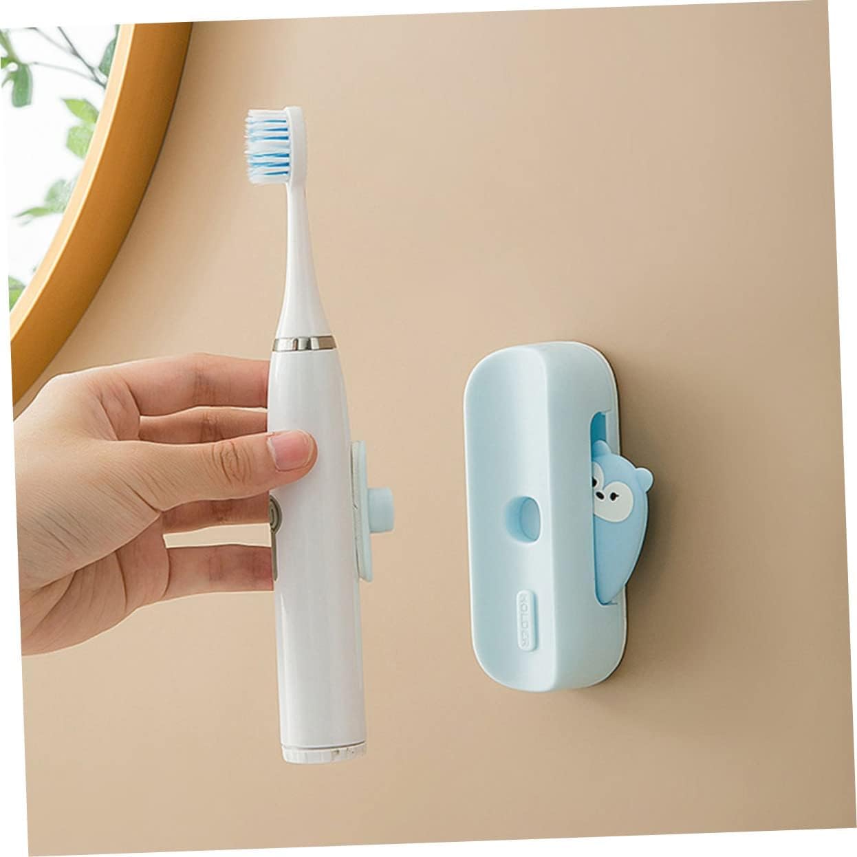Zahnbürstenhalter-Caddy, 2 Stück, magnetischer Zahnbürstenhalter, Kinder-Zahnpasta-Halter, Wand-Elektrorasierer, elektrischer Gesichtsrasierer, elektrischer Zahnbürstenhalter, Zahnbürsten-Hängehalter,