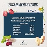 Lakefields Premium Hundefutter Nass | Pferd pur 100% | 800g | Reines Muskelfleisch | Pferdefleisch aus artgerechter Tierhaltung | Hypoallergenes Nassfutter für Hunde | Regional & Getreidefrei
