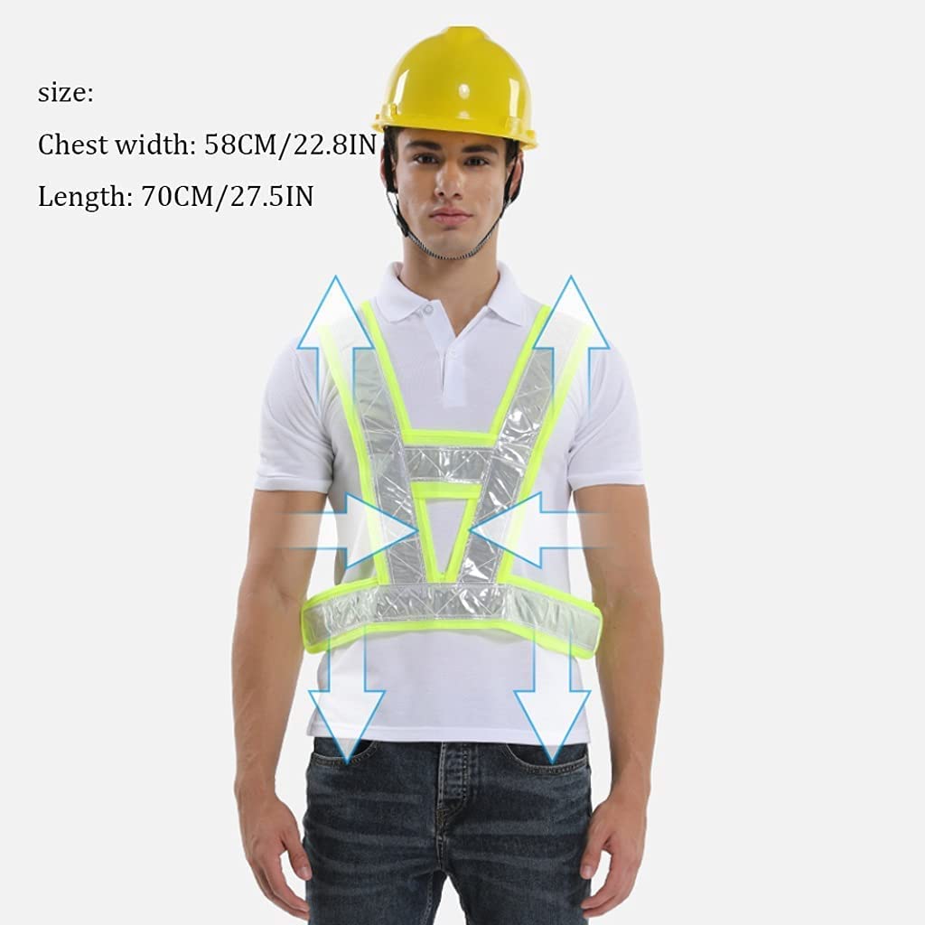 chaleco reflectante, Reflective Night Running Vest Lightweight