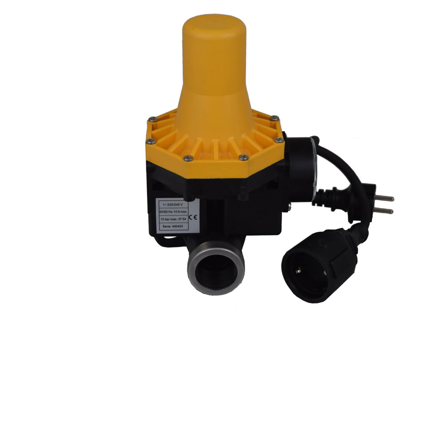 Agora-Tec® Pumpen Steuerung Druckschalter Durchflusswächter mit Trockenlaufschutz DWv-3 verkabelt