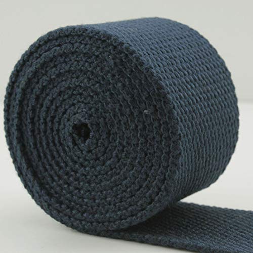 (1,5) 3,81 cm (38) mm) in cotone colore: blu scuro peso circa ZB7 5 m