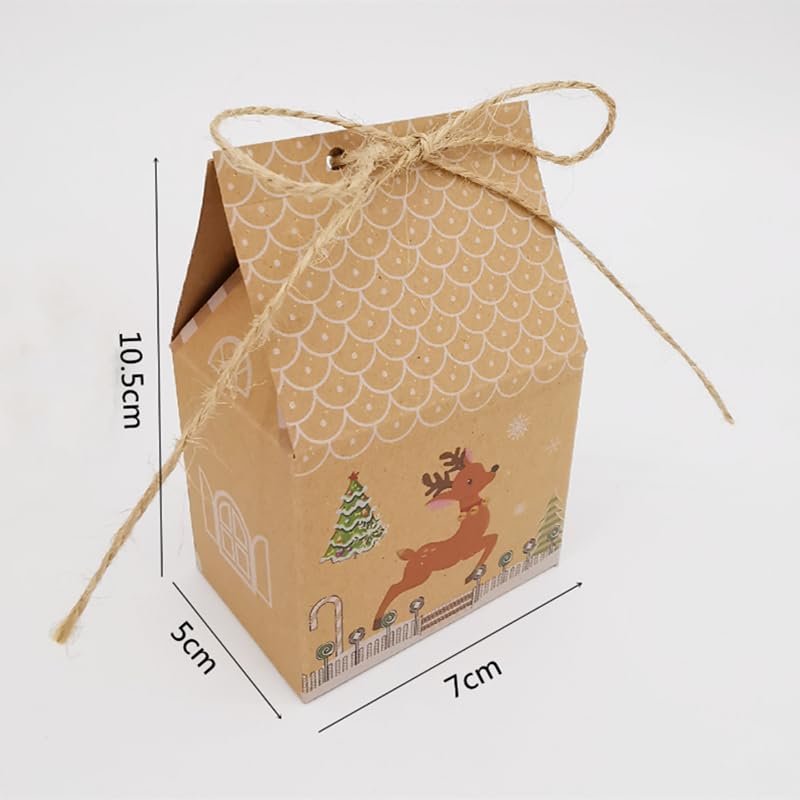 RUIYWEN 24 Pezzi Scatola Di Caramelle Dell'Avvento Di Natale Scatole