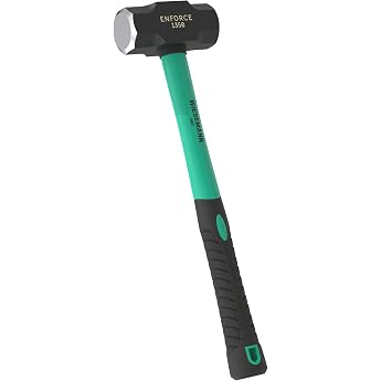 Extra Long Hammer 3 lb with 2K Fibreglass Handle 40 cm from the Enforce Series by WIESEMANN 1893 I Hammer Head Forged & Inductively Hardened I 80478