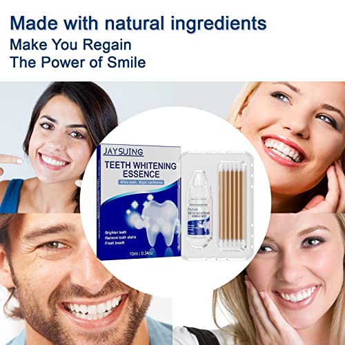 Tooth Whitening Essences With Cotton Swabss - Effective, Painless, No Sensitivity, Travel-Friendly, Easy To Use, Colour Corrector, Tooth Stain Removal, Teeth Whitening Booster Tooth Care #TOP1
