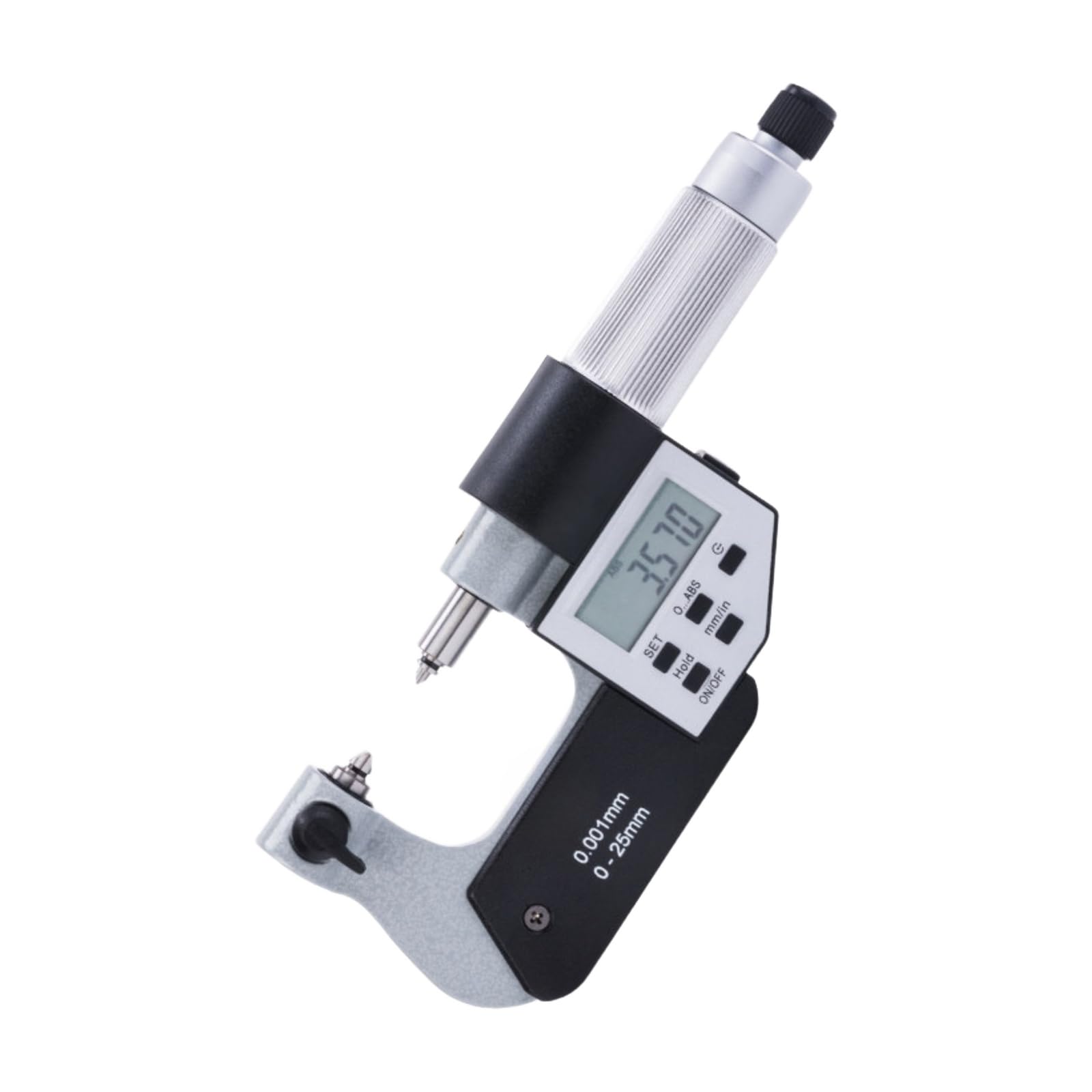 Micromètre à filetage numérique, F0200, 0-25-50-75-200 mm, Résolution
