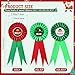 Knitgrip 3 Pcs Christmas Ugly Sweater Award Ribbons Green and Red Ugly Sweater Contest Awards 1st 2nd 3rd Place Medals for Christmas Holiday Party