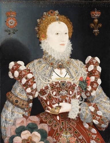 Tableau d'art abstrait Reine Elizabeth I pour la décoration du salon