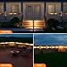 8 Pack Solar Powered Step Lights Outdoor Waterproof LED for Outside Deck Stair Safety Decorative Lamps for Porch, Wall, Fence, Walkway, Yard, Patio, Dual Sided Glow for Enhanced Security Warm White