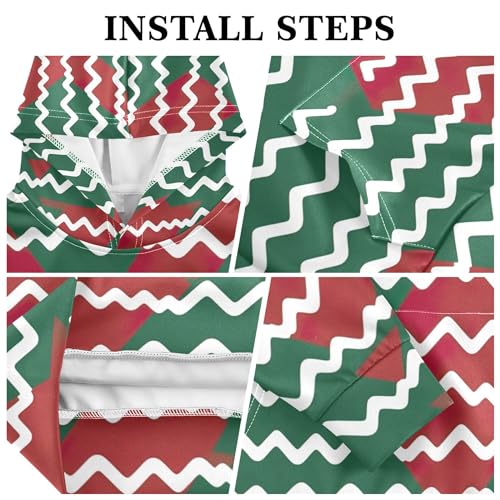 Kids Hoodies Sweaters Christmas Xmas Trees Hooded Sweatshirts with Big Pockets for Boys Girls B04003083