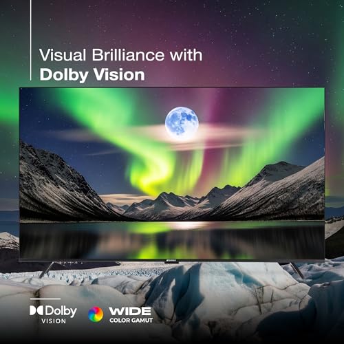 Image of Sansui 109cm (43) 4K QLED Google TV with Dolby Vision, HDR10+, Dolby Atmos, HSR 120Hz, MEMC, 30W Surround Sound, FloLED Panel JSW43UG23Q (Black)