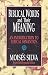 Biblical Words and Their Meaning: An Introduction to Lexical Semantics