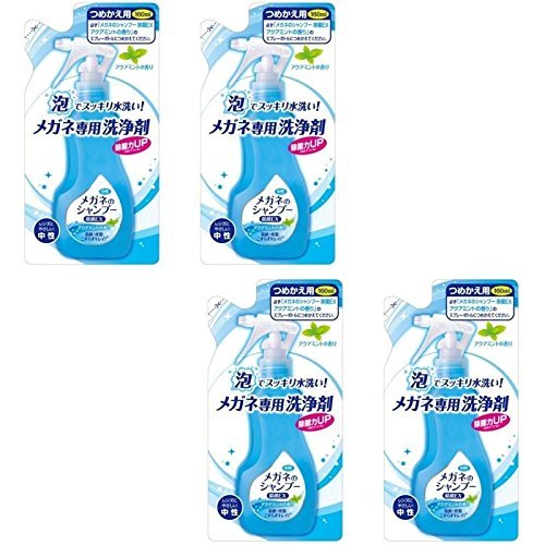 (Bulk purchase) Glasses shampoo Disinfectant EX Aquamint scent Refill 160ml (× 4)