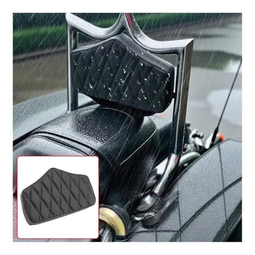 Coussin dossier moto noir pour Bobber et Chopper améliorant le confort
