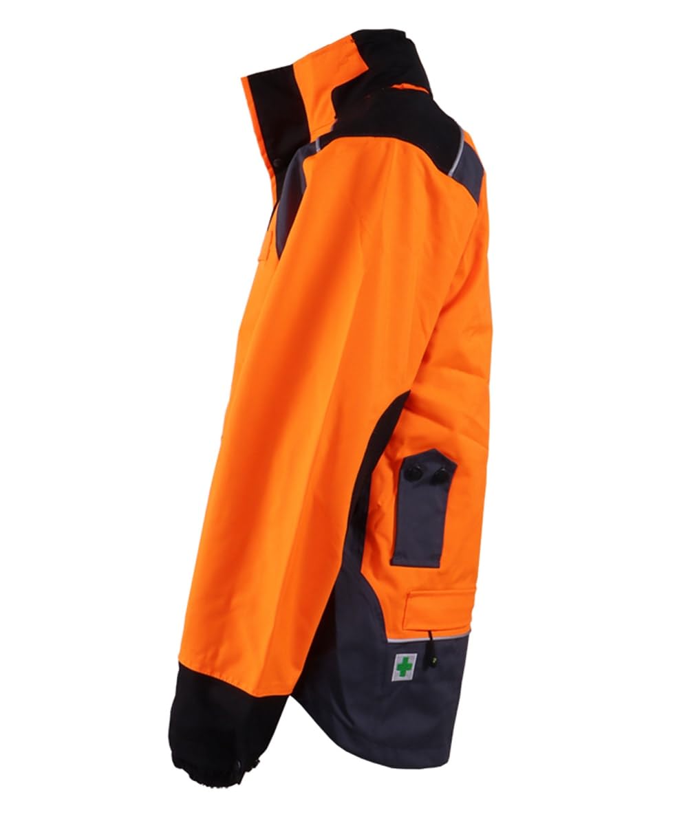 PSS Regenjacke wasserdicht X-treme Rain Orange/Grau Größe XL