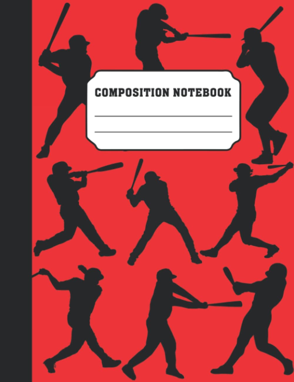 Composition Notebook: College Ruled Baseball All Pages Illustrations | 7.5 X 9.75", Lined Paper | Perfect Gift For Boys, Kids & Baseball Sport Lovers & Fans | Back To School Supplies