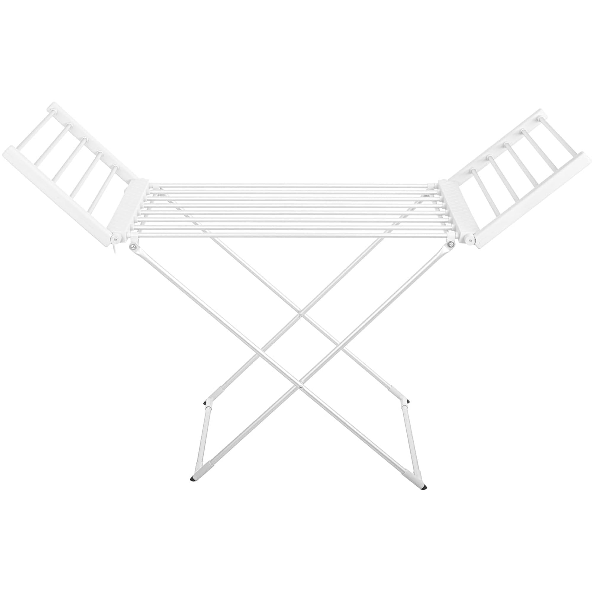 briebe Tendedero Eléctrico Plegable Ropa | Bajo Consumo 18 Calentadores | Secado Rápido y Eficaz | Compacto, Ligero y Portátil | Ahorra Espacio | Interiores | Aluminio