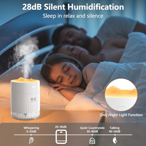 LKV Air Humidifier for Bedroom Portable Personal Desktop USB Humidifiers with Soft Night Light - Image 6