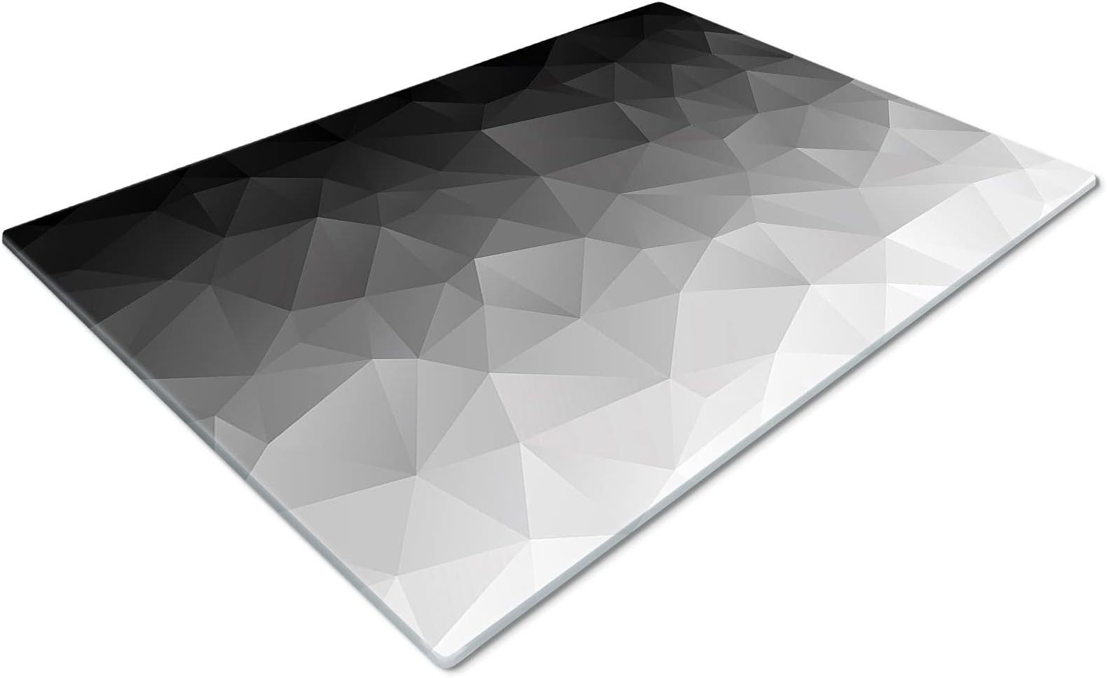 1x Black 40cm x 30cm Glass Chopping Board Small Kitchen Worktop Saver